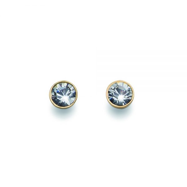 Pendientes Soon dorado cristal