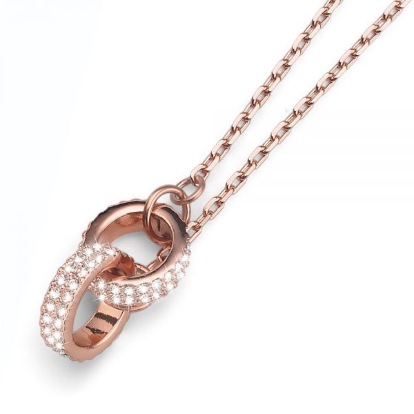 Cadena Couple rosado cristal