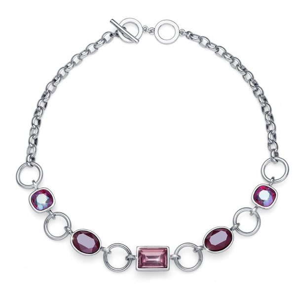Collar Royal rodio rojo
