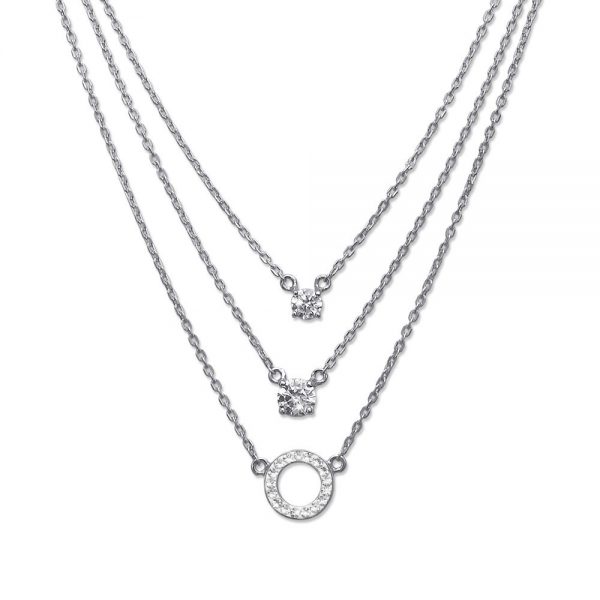 Cadena Signs 925AG rodio cristal