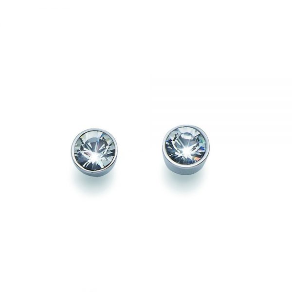 Pendientes Soon rodio cristal