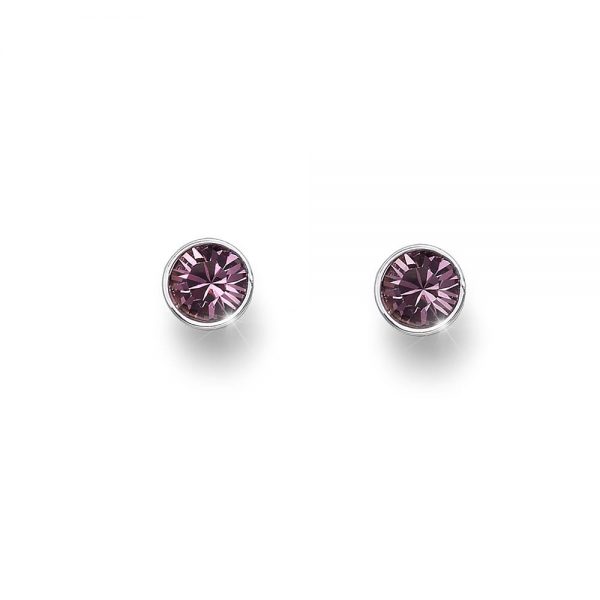 Pendientes Uno rodioantique pink