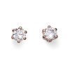 Pendientes Brilli small rosado cristal - Imagen 2