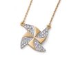 Colgante Turb dorado cristal - Imagen 2