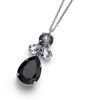 Colgante Jazzy simple rodio negro - Imagen 2