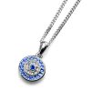 Colgante Eye 925AG rodio blu - Imagen 2