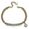 Pulsera Trust dorado cristal - Imagen 2